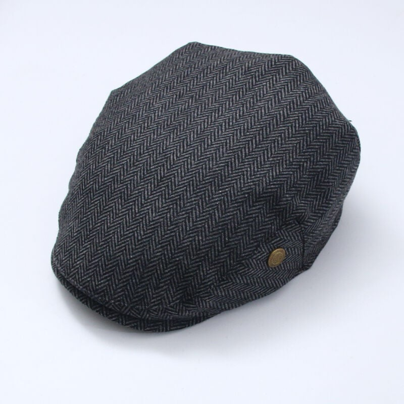 Tweed Hat Countryman Grey Herringbone